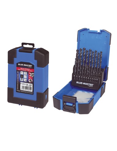 EST.AZUL 21PCS HSS DIN338 1/16-3/8