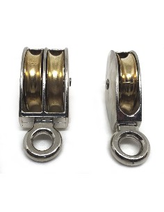 GARRUCHA DOBLE FIJA 25MM NIQUELADA< 2