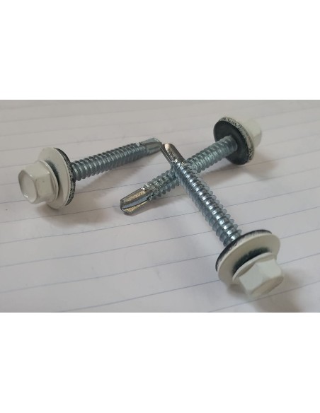 TLLO AUTOPERF. 6,3X50mm C/EXAG *BLANCO con arandela*P18