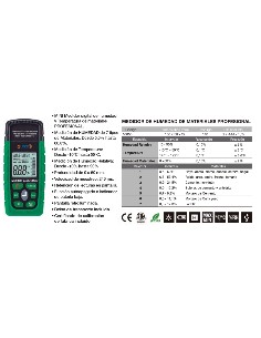 Medidor digital de humedad de materiales + Term 2