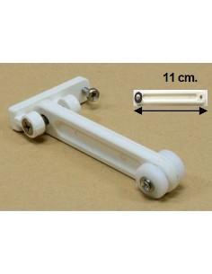 POLEA MOVIL SIN RODAMIENTO BLANCA 11CM *SUPER* UNIVERSAL< 2