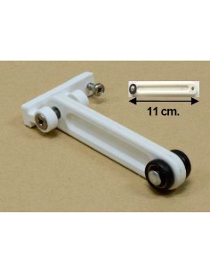 POLEA MOVIL CON RODAMIENTO NEGRA 11CM *SUPER* UNIVERSAL < 2