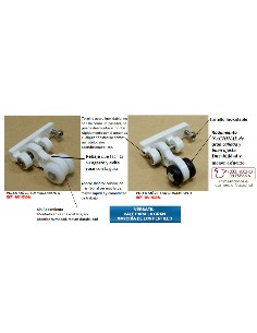 POLEA MOVIL CON RODAMIENTO NEGRA UNIVERSAL< 2