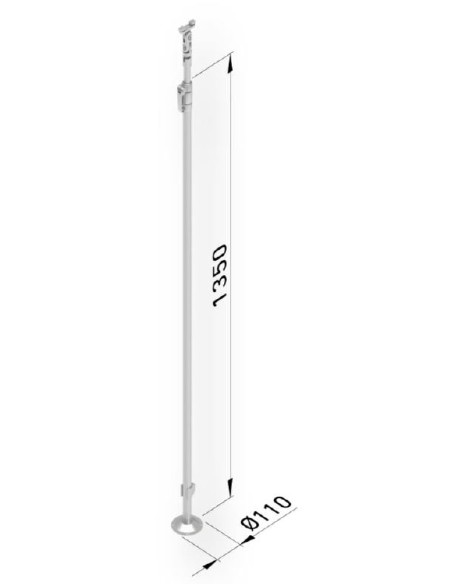 APOYO TELESCOPICO PARA TERMINAL TOLDO - UD<