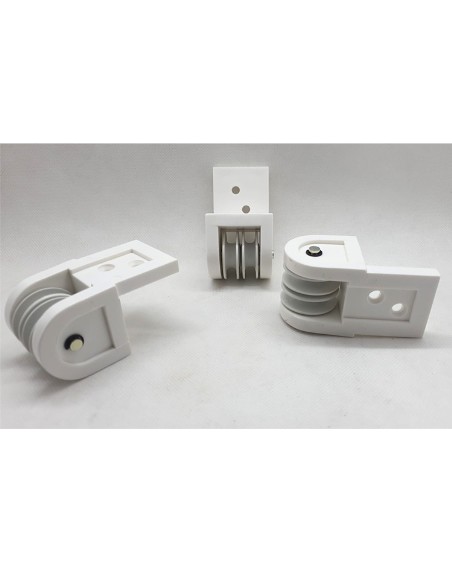 POLEA DOBLE NYLON EJE INOXIDABLE