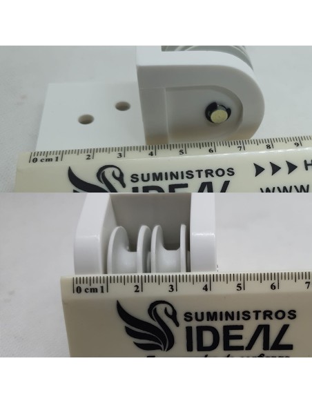 POLEA DOBLE NYLON EJE INOXIDABLE