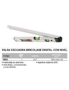 Falsa escuadra digital con nivel 400mm 2