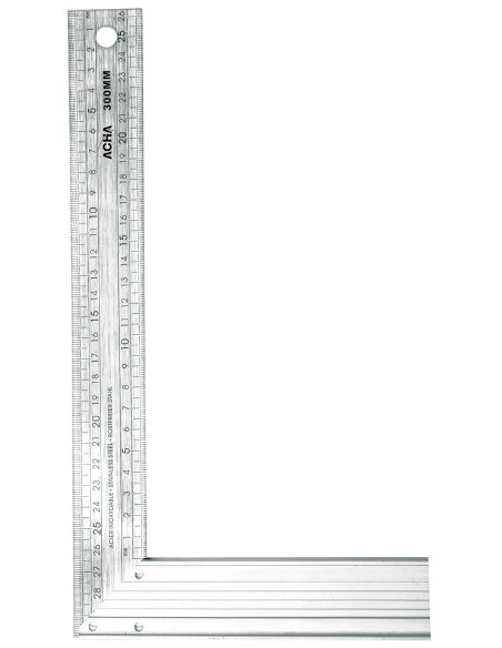 Escuadra de carpintero con base de aluminio y hoja flexible  500 x 210mm