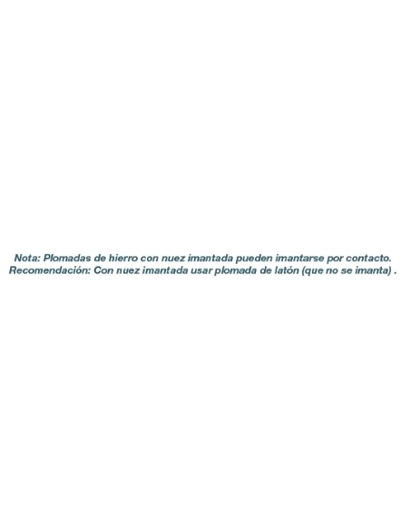 Plomada de acero zincada + Nuez de pletina 3.000grs