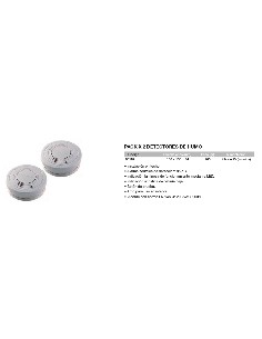 Pack  2 detectores de humo 100x100x34 2