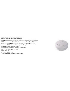 Detector de humo wireless 128x128x50 2