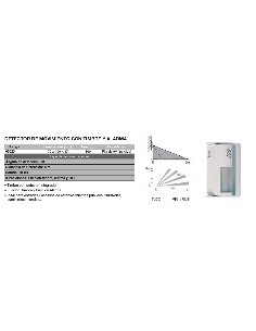 Detector de movimiento con timbre y alarma 70x109x37 2