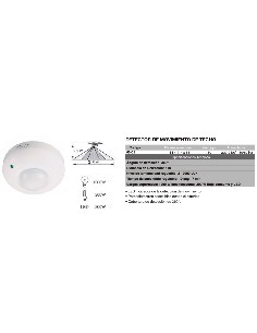 Detector de movimiento de techo 114x114x65 2
