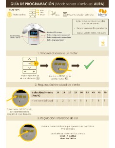 SENSOR SOL VIENTO RADIO CON  PLACA SOLAR  AURA IDEMO IDRM< 2