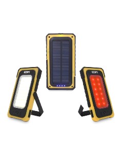 LINTERNA LED SOLAR CON GANCHO E IMAN COB 10W 750lm EDM