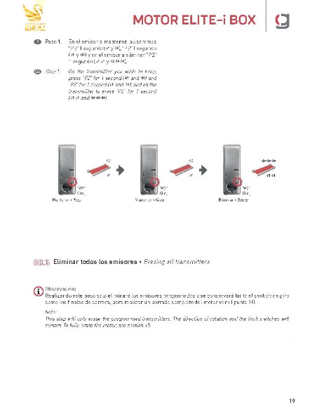 MANDO A DISTANCIA 1 CANAL ELITE PARA TOLDO EXTENSIBLE---GAVIOTA
