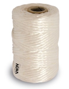 Bobina de cuerda de rafia blanca 1 Cabo. Biodegradable 450 m. x 2mm