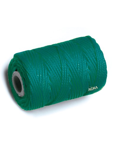 Bobina de cuerda de atirantar de polipropileno trenzado VERDE 200 m. x 1,7mm