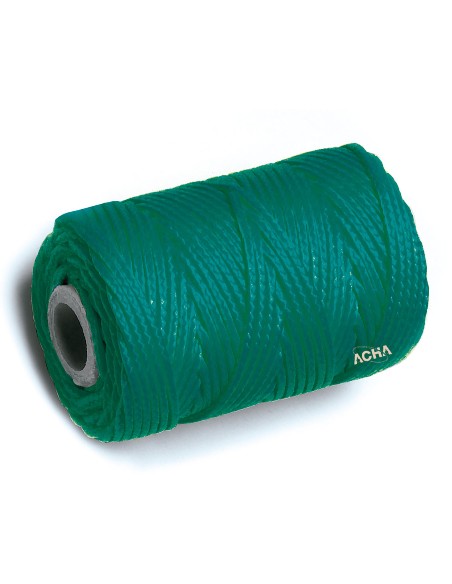Bobina de cuerda de atirantar de polipropileno trenzado VERDE 200 m. x 1,7mm