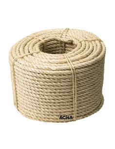 Bobina de cuerda de sisal. 4 Cabos 100 m. x 16mm