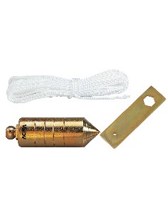 Plomada de acero zincada + Nuez de pletina 3.000grs