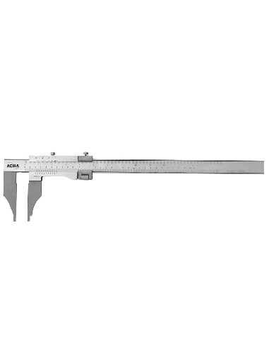 Calibre tipo tornero ajuste fino acero inox. cromado mate, templado 800 x Boca 150
