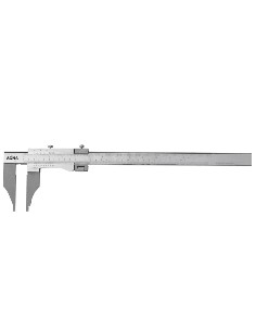 Calibre tipo tornero ajuste fino acero inox. cromado mate, templado 1.200 x Boca 200