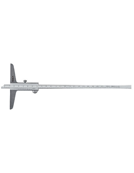 Calibre de profundidad punta plana 0-300 Puente 150