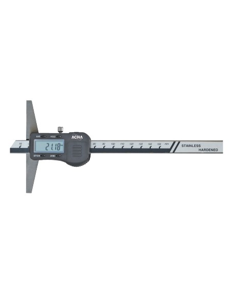 Calibre de profundidad digital punta plana 0-150 Puente 100