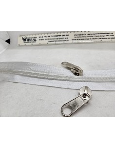 CREMALLERA CONTINUA NYLON 10MM BLANCA 2