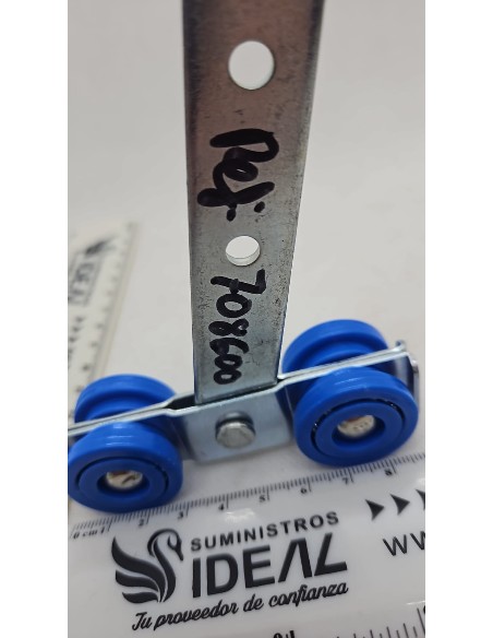POLEA 4 RUEDAS  RODAMIENTOS D.30X25 IDEAL<