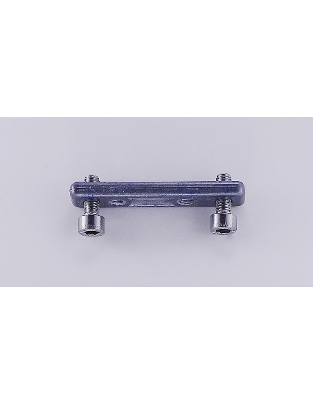 REGLETA 4 TALADROS ALUMINIO CON TORNILLOS <
