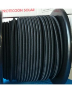 CUERDA ELASTICA DE 8MM NEGRA BOBINA 100M