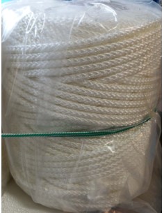 CUERDA CORDEL GRANITO NYLON TRENZADO BLANCA DE 7 ALTA CALIDAD 200METROS 2