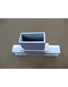 EMPALME ALUMINIO BLANCO "T" 80X40 2