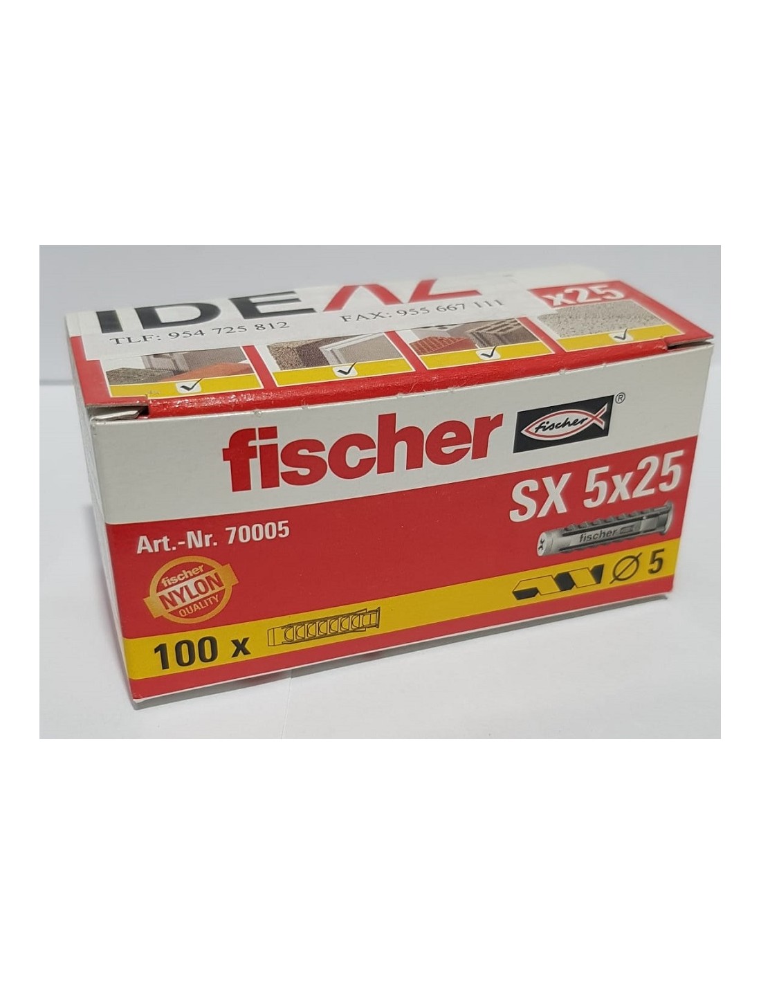 TACO FISCHER SX 5MM (CAJA 100 unid.)