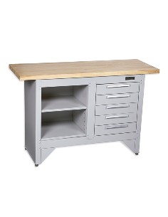 MESA TRABAJO METAL 5 CAJON 1372X508X865