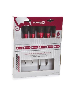 JUEGO DEST. CARTON 6 PZAS TORX PROF.