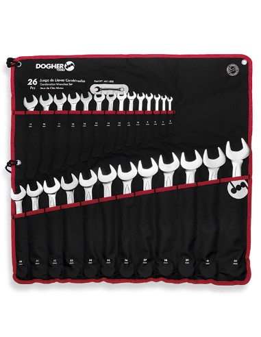 BOLSA NYLON 26 LLAVES COMBINADAS 6-32MM