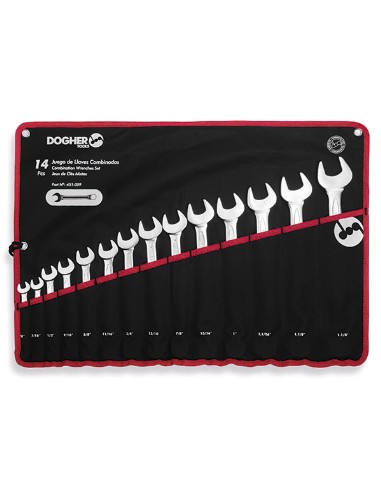 BOLSA NYLON 14 LLAVES COMBINADAS SAE