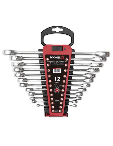 JUEGO 12 PCS DOBLE BOCA ESTRELLA PLANA