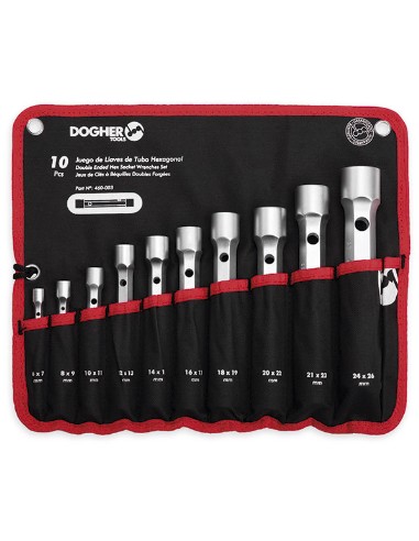 BOLSA NYLON 10 LLAVES DE TUBO HEXAGONAL