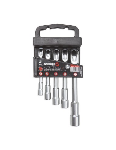 JUEGO 5 LLAVES DE PIPA ABIERTA 8-17