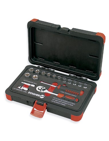 MALETIN VASOS HEX 1/4 17 PZAS