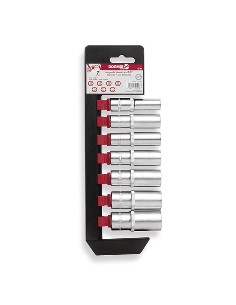 JUEGO 7 UD. VASO HEXAGONAL 3/8 S/LARGA