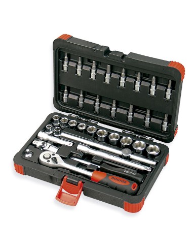 MALETIN VASOS HEX 3/8 34 PZAS