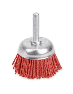 CEPILLO TAZA NYLON CON MANGO 75MM