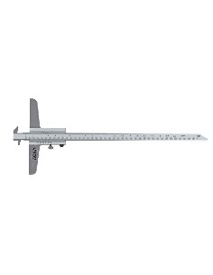 Calibre profundidad regla reversible. Puntas doble tac