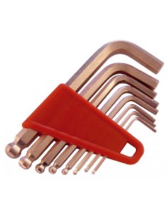 Juego de 8 llaves hexagonales de bola