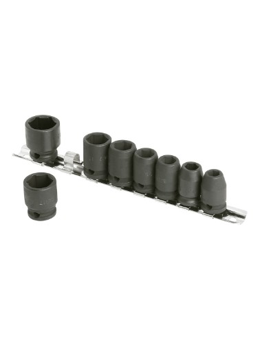3/8" Regleta con 8 Vasos de impacto
